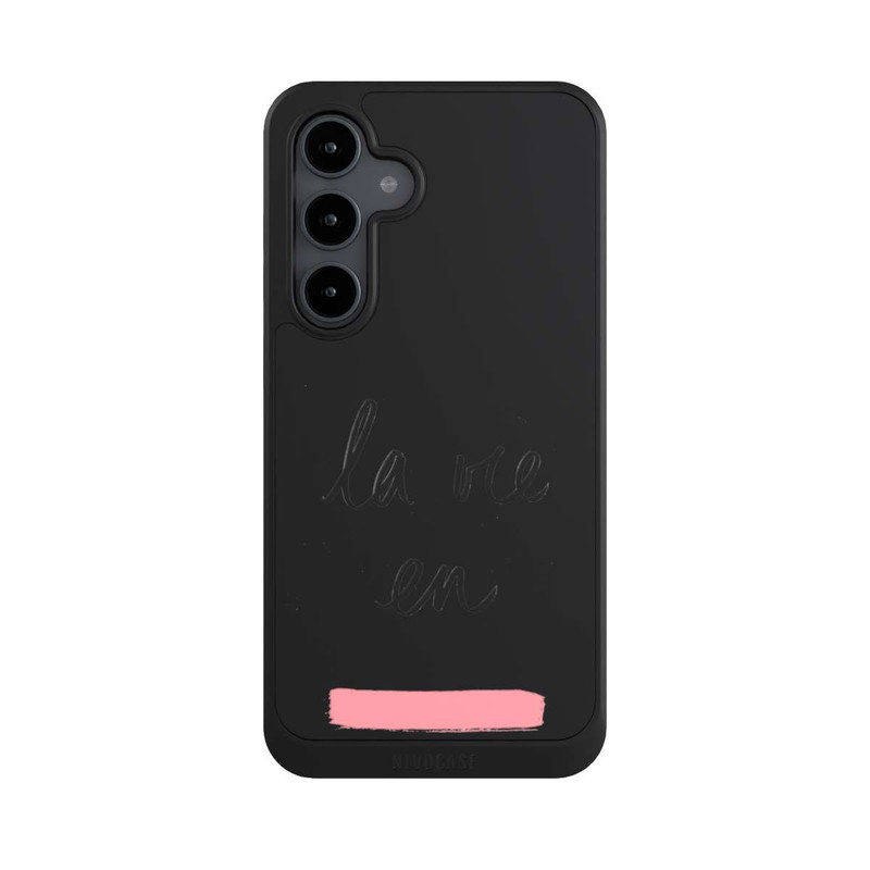 Galaxy S24 FE NIVOcore La vie en Pink Transparent