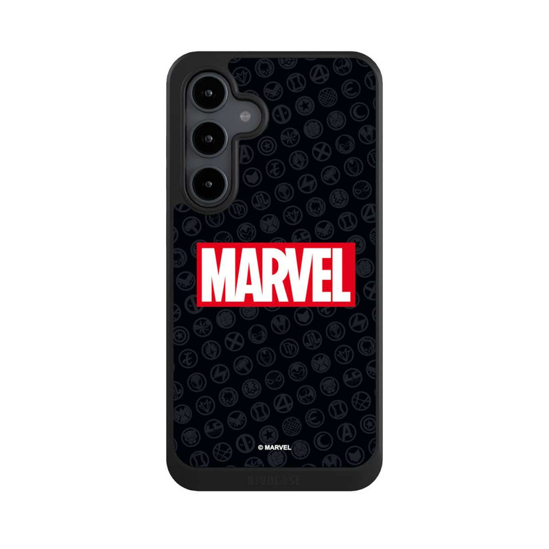 Galaxy S24 FE NIVOcore Marvel Logo Noir Rouge