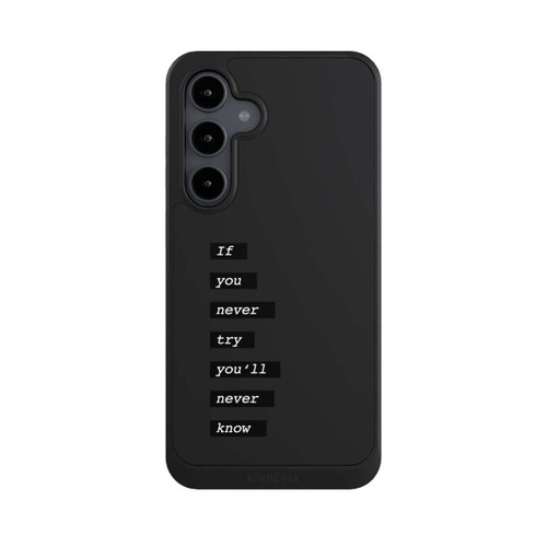 Samsung Galaxy S24 FE 5G NIVOcore If You Try Black Transparent