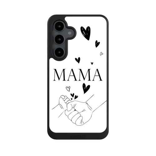 Samsung Galaxy S24 FE 5G NIVOcore Muttertag Line Art Hände Schwarz Weiß