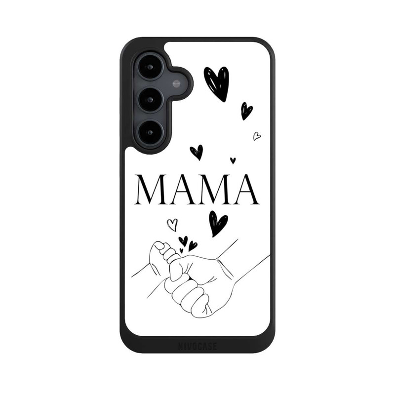 Galaxy S24 FE NIVOcore Mothers Day Line Art Hands Black and White