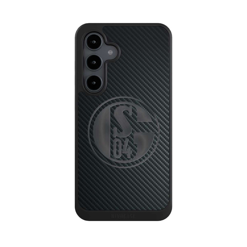 Galaxy S24 FE NIVOcore Schalke 04 Carbon Look