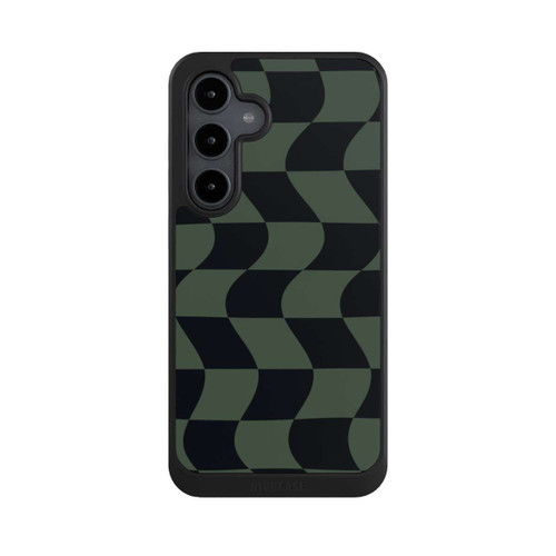 Samsung Galaxy S24 FE 5G NIVOcore Checked Pattern Green Black