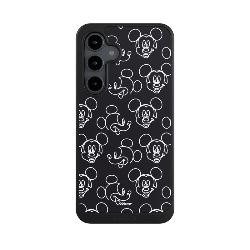 Galaxy S24 FE NIVOcore Disney Mickey Muster Schwarz