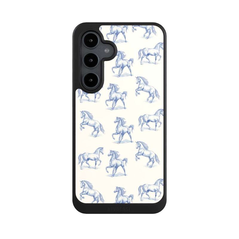 Galaxy S24 FE NIVOcore Horses Pattern Toile de Jouy mit KI