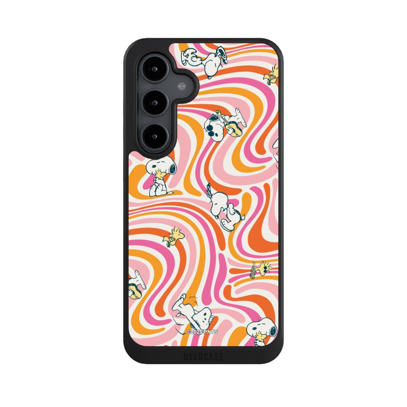 Galaxy S24 FE NIVOcore Peanuts Hippie Pattern Orange