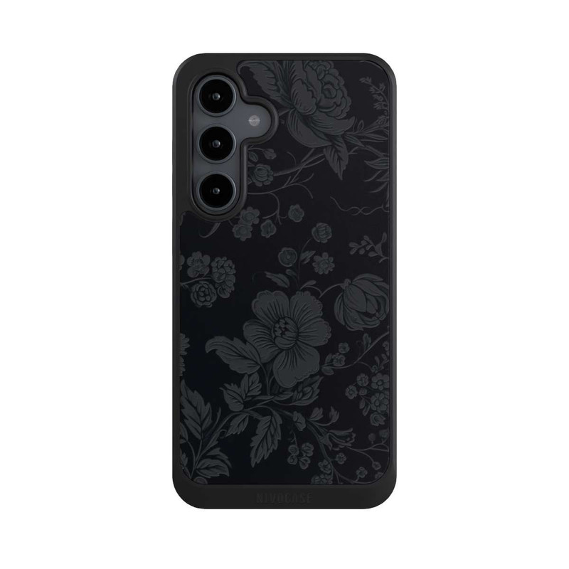 Galaxy S24 FE NIVOcore Dunkle Blumen Vintageoptik