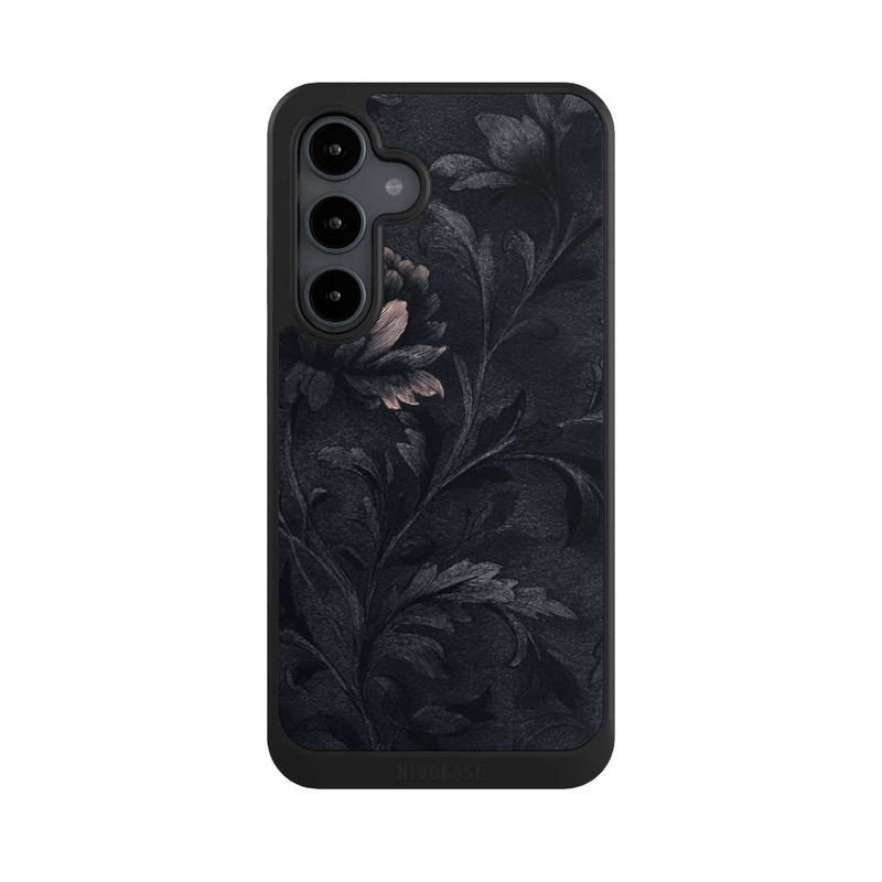 Galaxy S24 FE NIVOcore Dunkles Blumenmuster Vintage