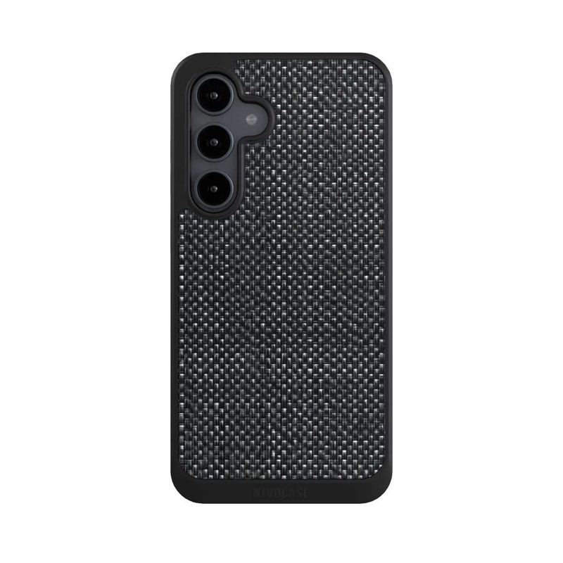Galaxy S24 FE NIVOcore Abstrakter schwarzer Stoff