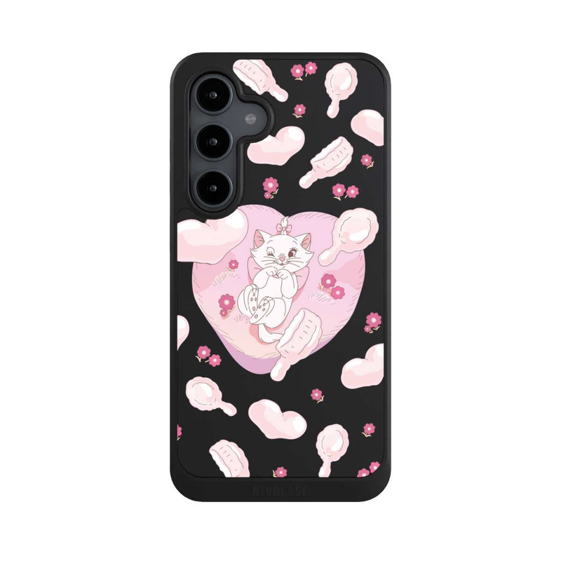 Galaxy S24 FE NIVOcore Aristocats Marie Hearts Pink Transparent