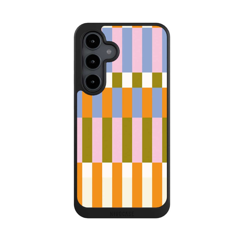 Galaxy S24 FE NIVOcore Thème à Carreaux Colorés et Audacieux