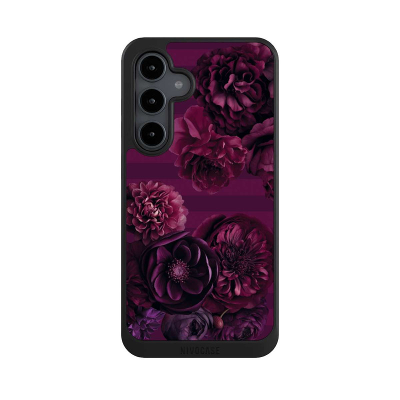 Galaxy S24 FE NIVOcore Majestic Baroque Blossom Dream Burgundy Pink with AI