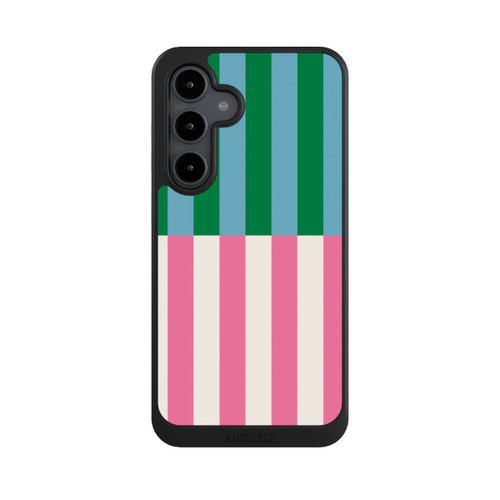 Samsung Galaxy S24 FE 5G NIVOcore Motif Rayé Vert Rose