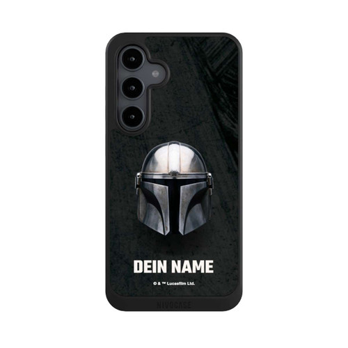 Samsung Galaxy S24 FE 5G NIVOcore Star Wars Mandalorian Black Helmet Personalisierbar