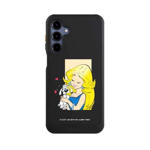 Samsung Galaxy A16 5G NIVOcore Falbala et Idéfix Amoureux Transparent