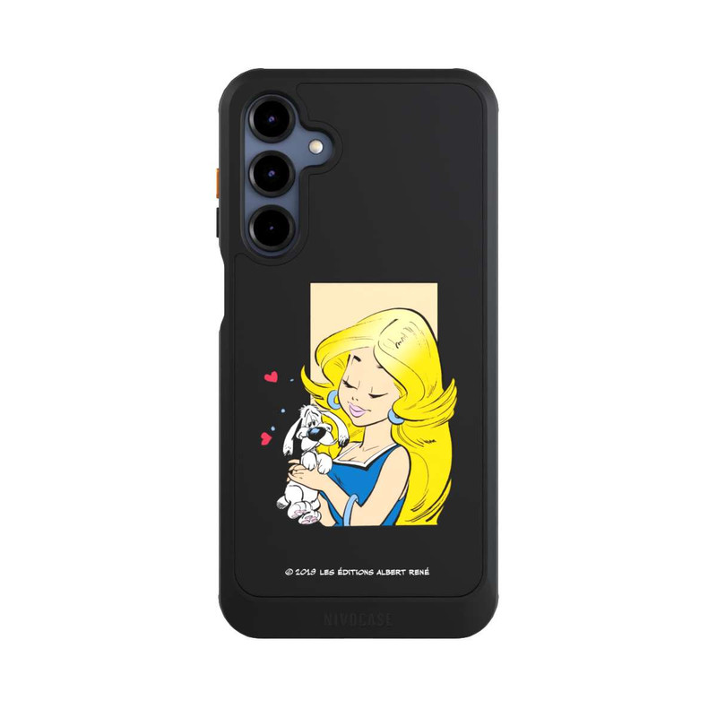 Galaxy A16 5G NIVOcore Falbala et Idéfix Amoureux Transparent