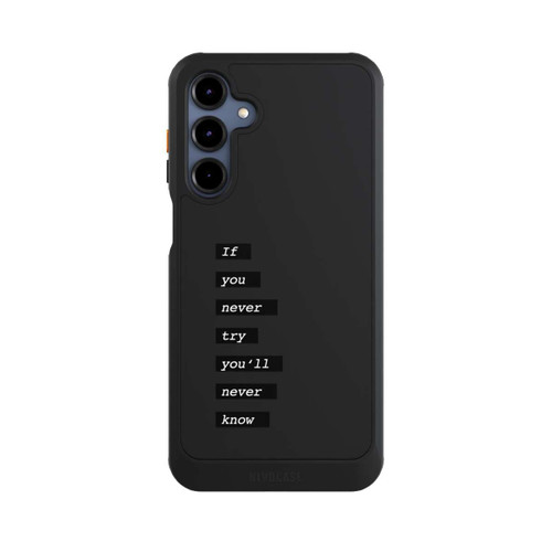 Samsung Galaxy A16 5G NIVOcore If You Try Black Transparent