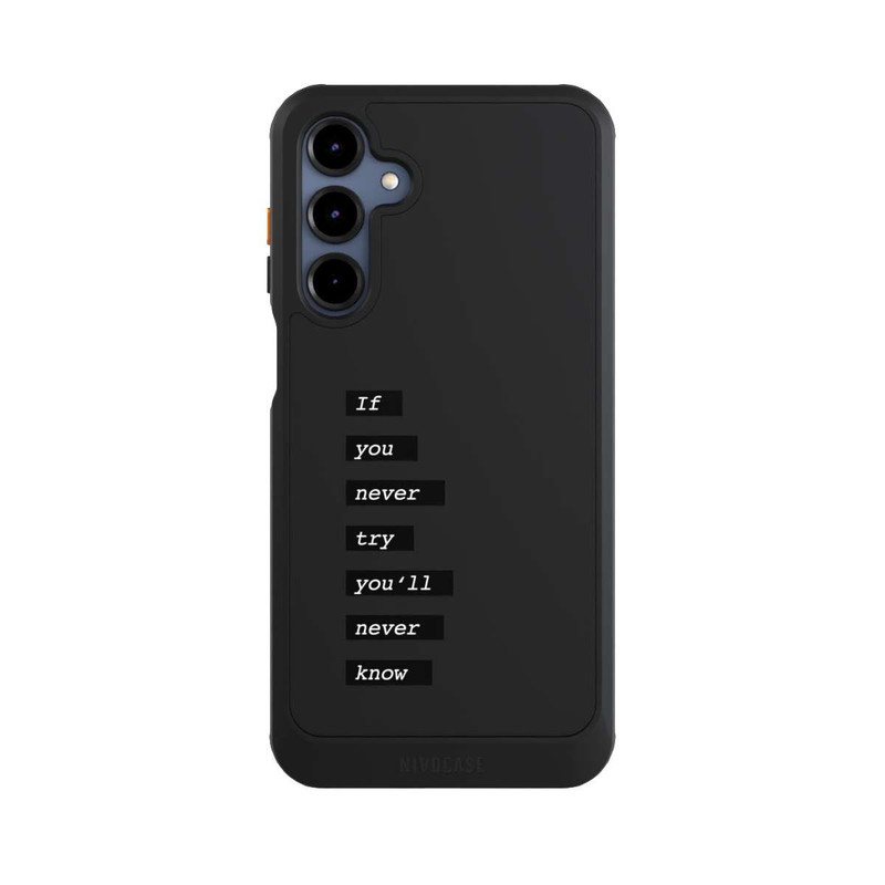 Galaxy A16 5G NIVOcore If You Try Black Transparent