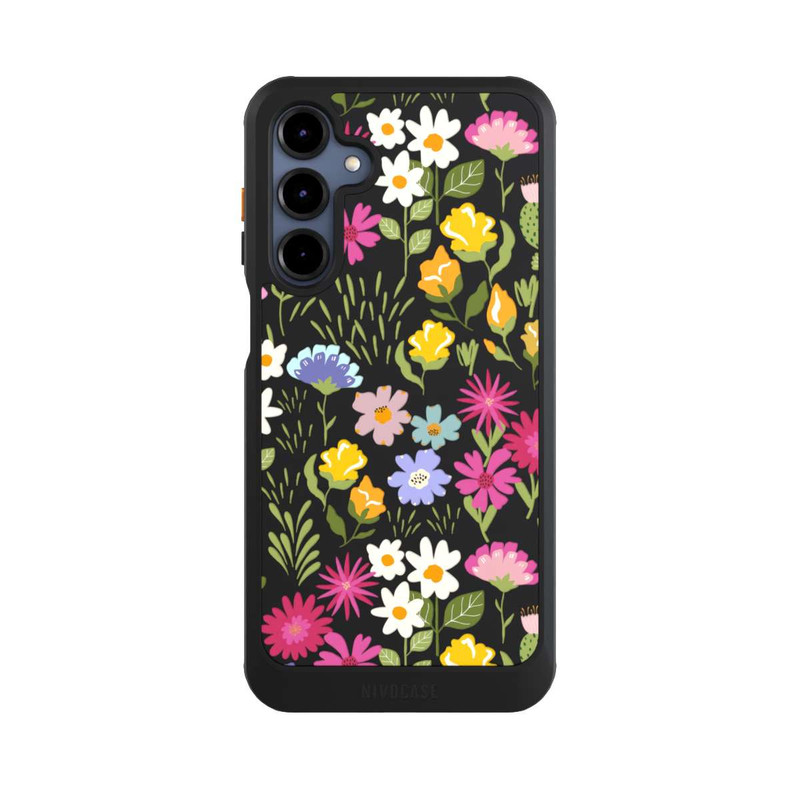 Galaxy A16 5G NIVOcore Bunte Sommerblumen Transparent