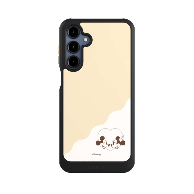 Galaxy A16 5G NIVOcore Mickey and Minnie Love Heart Beige