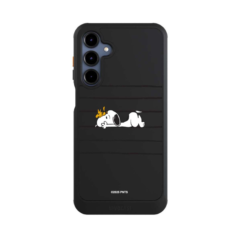 Galaxy A16 5G NIVOcore Snoopy Woodstock Streifen Peanuts Transparent