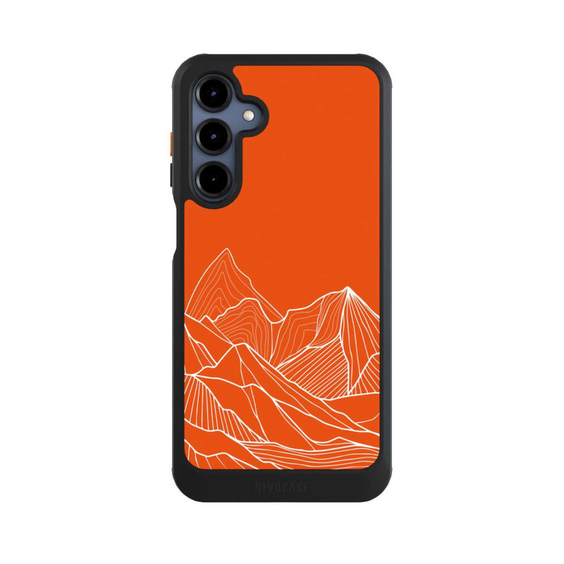 Galaxy A16 5G NIVOcore Höhenlinien Berg Orange