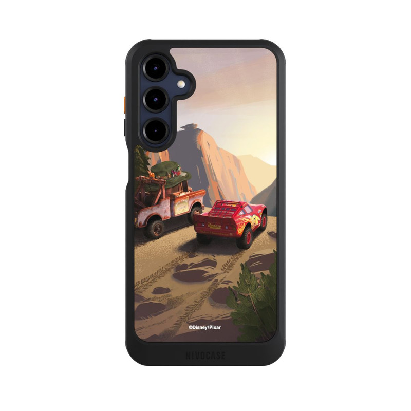 Galaxy A16 5G NIVOcore Disney Pixar Cars Sonnenuntergang Lightning McQueen und Hook