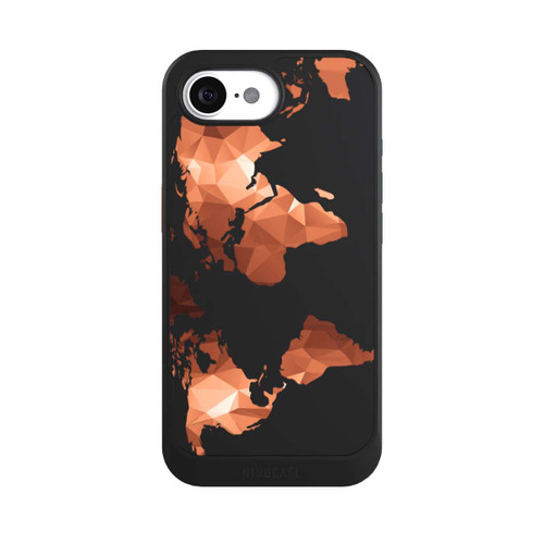 Apple iPhone 16e NIVOcore Carte du Monde Triangle sans fond