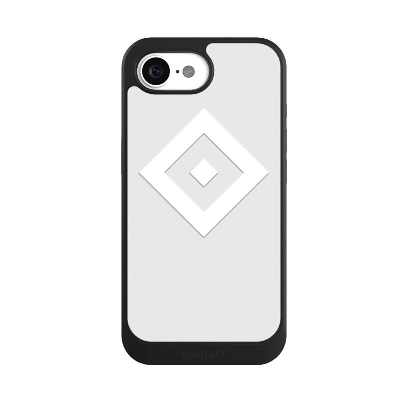 iPhone 16e NIVOcore Rauten Logo auf HSV Grau