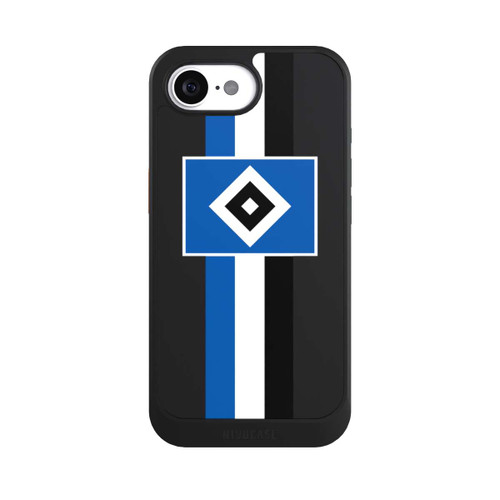 Apple iPhone 16e NIVOcore HSV Streifen - Blau-Weiß-Schwarz - ohne Hintergrund