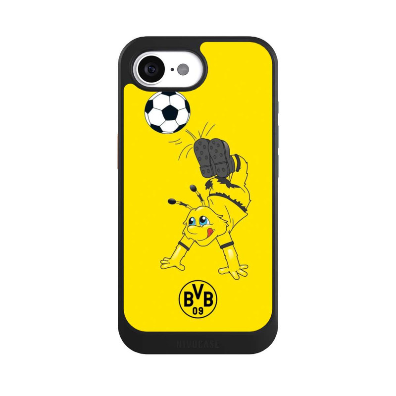 iPhone 16e NIVOcore Emma mit Fussball - BVB