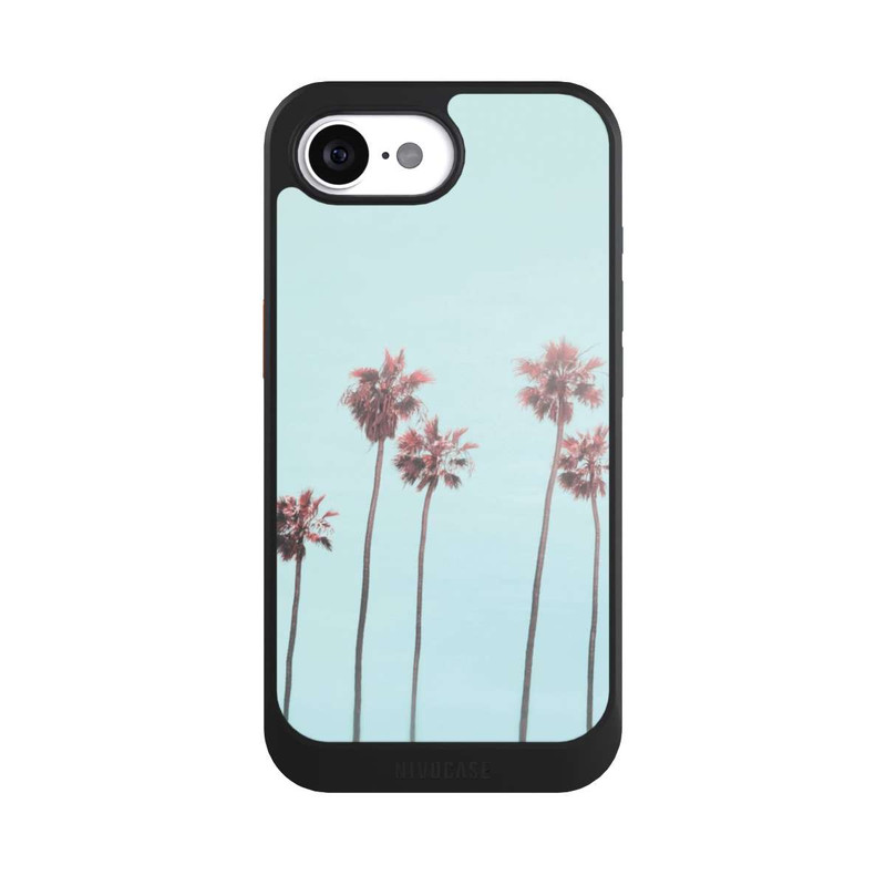 iPhone 16e NIVOcore Hellrosa Strandpalme Paradies