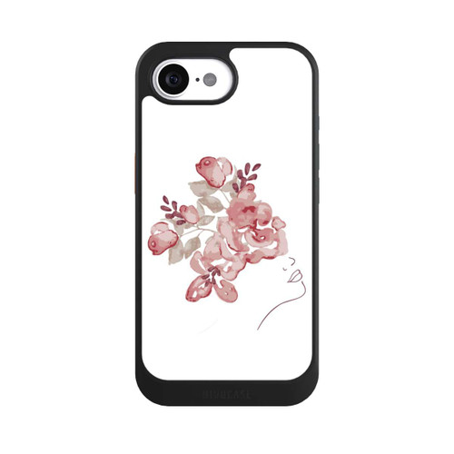 Apple iPhone 16e NIVOcore Line Art Gesicht Blumen