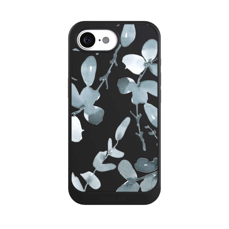 iPhone 16e NIVOcore Eukalyptus Muster transparent