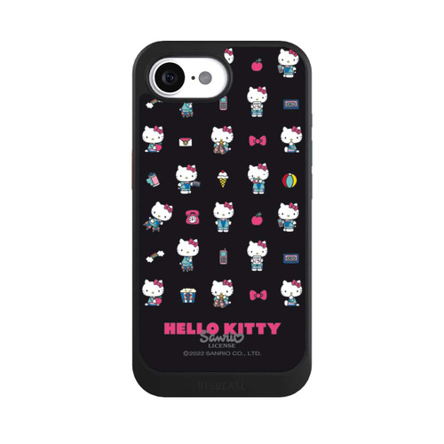 Apple iPhone 16e NIVOcore Hello Kitty 90s Schwarz
