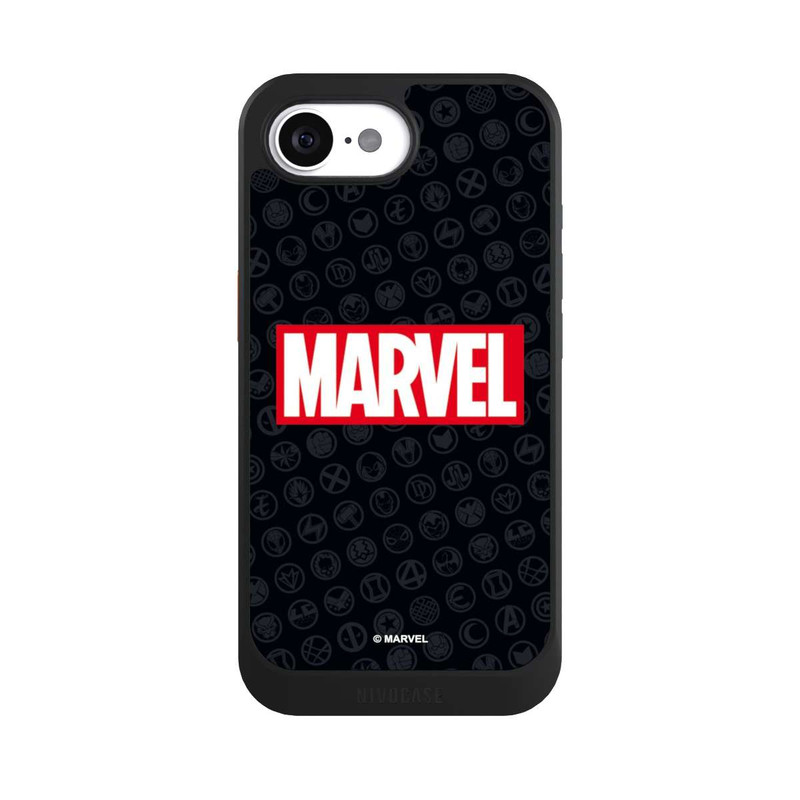 iPhone 16e NIVOcore Marvel Logo Black Red 