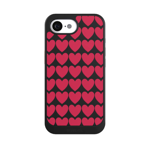 Apple iPhone 16e NIVOcore Viva Magenta Hearts