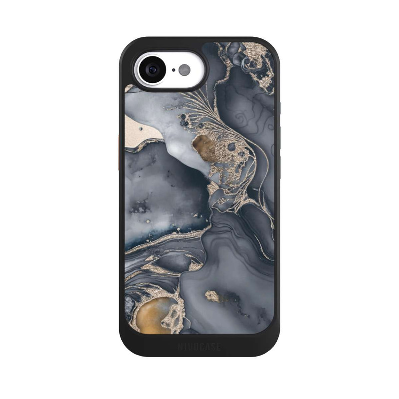 iPhone 16e NIVOcore Alcohol Ink Gold Grey