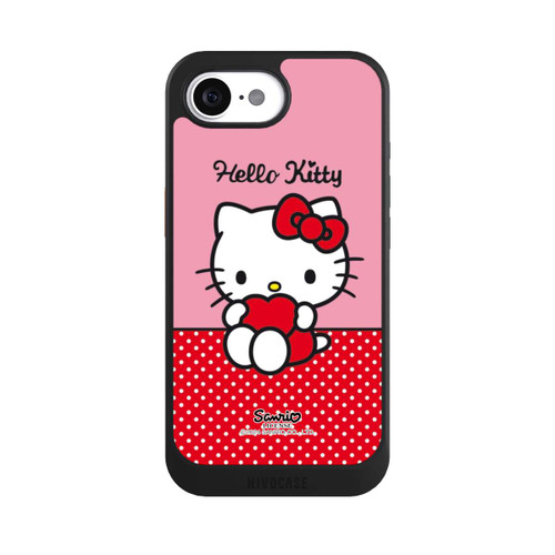 Apple iPhone 16e NIVOcore Hello Kitty sitzend mit Herz