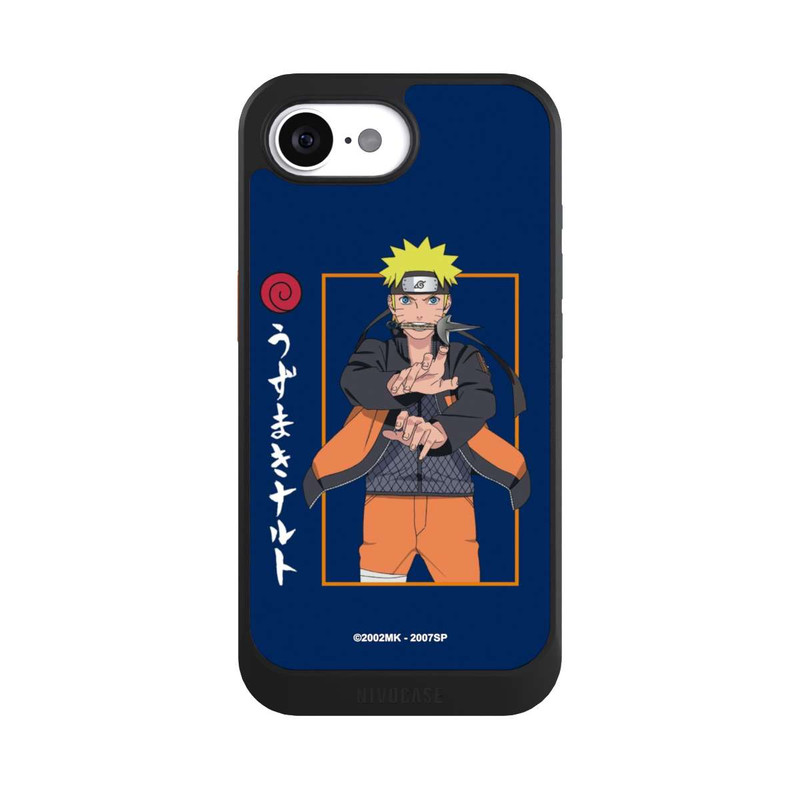 iPhone 16e NIVOcore Naruto Kampfposition Blau