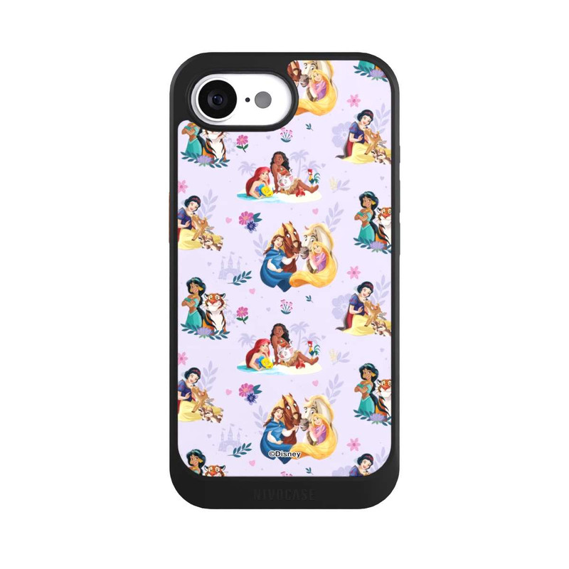 iPhone 16e NIVOcore Princess Floral Pattern Purple