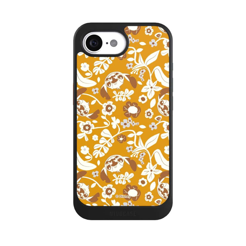iPhone 16e NIVOcore Stitch Floral Mustard Pattern
