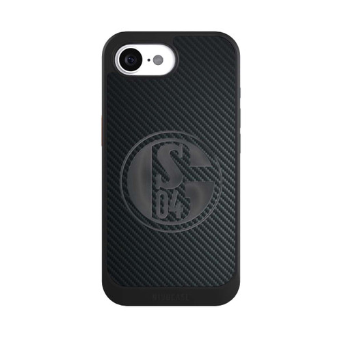 Apple iPhone 16e NIVOcore Schalke 04 Carbon Look