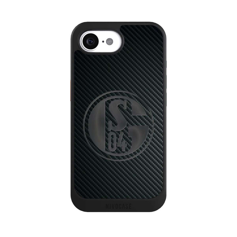 iPhone 16e NIVOcore Schalke 04 Carbon Look