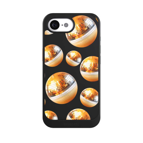 Apple iPhone 16e NIVOcore Disco Ball Party Gold Orange Transparent with AI