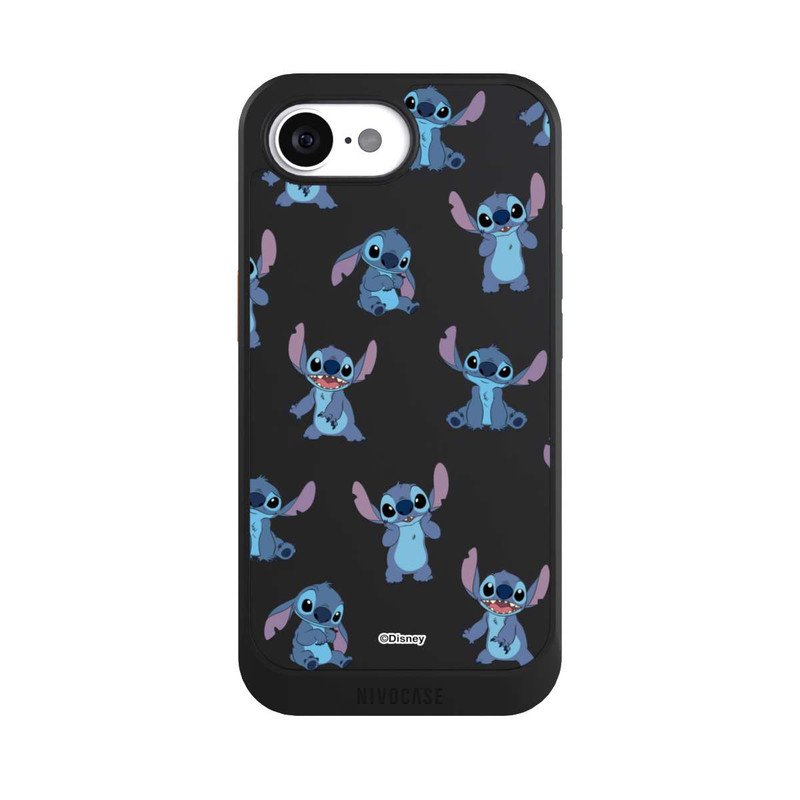 iPhone 16e NIVOcore Stitch Faces Pattern Transparent
