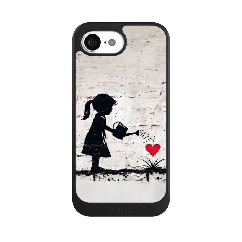 iPhone 16e NIVOcore Girl Watering Bunch of Flowers 
