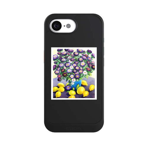 Apple iPhone 16e NIVOcore Purple Asters and Lemons by Christopher Ryland