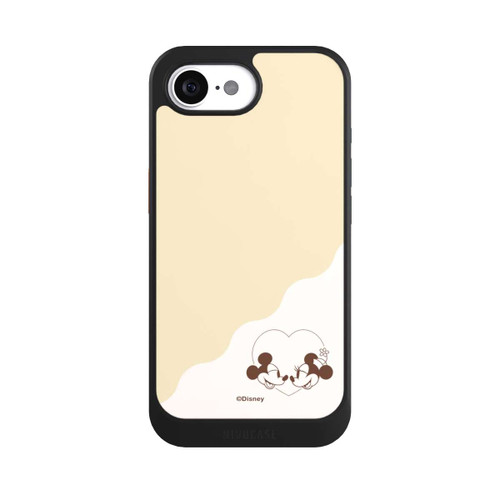 Apple iPhone 16e NIVOcore Mickey and Minnie Love Heart Beige