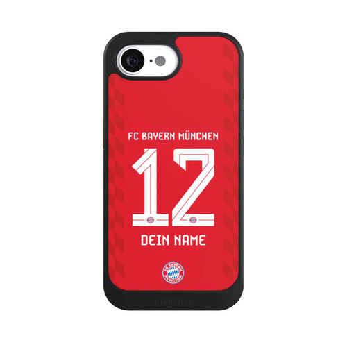 Apple iPhone 16e NIVOcore FC Bayern München Trikot Personalisierbar 25-26